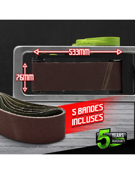 Ponceuse à bande 2en1 1010W - Constructor