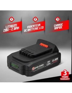 Batterie lithium 20V 2 Ah - Elem Garden 2