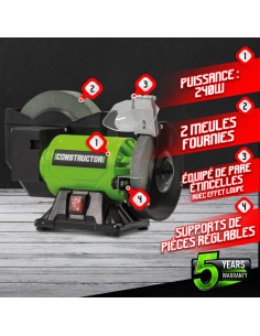 Touret à meuler mixte 240W - Constructor 2