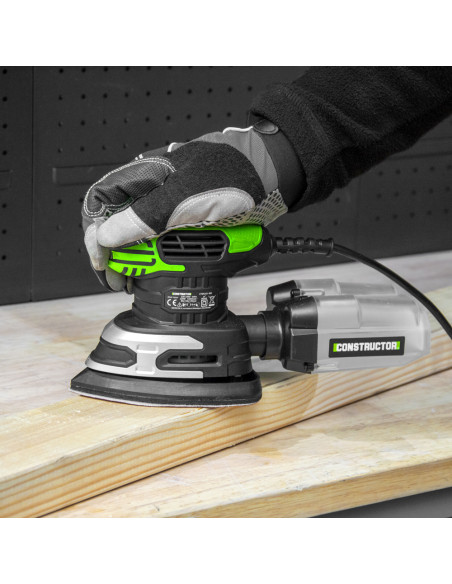 Ponceuse triangulaire 220W + coffret - Constructor