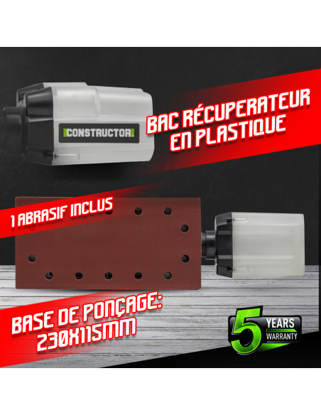 Ponceuse vibrante 330W - Constructor