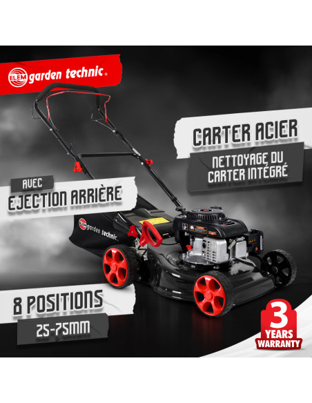 Tondeuse tractée 139cc - 46cm - Elem Garden