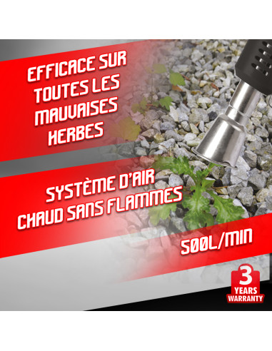 Désherbeur air chaud 2000W - Elem Garden Technic