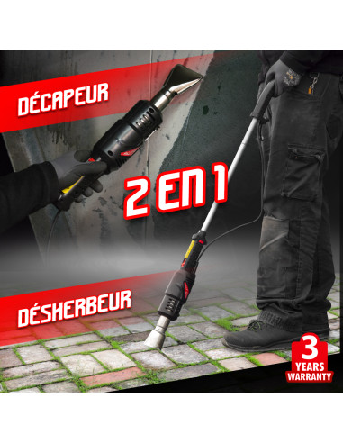 Désherbeur air chaud 2000W - Elem Garden Technic