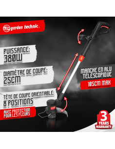 Coupe bordures électrique 380W - Elem Garden 2