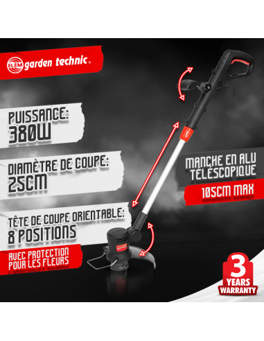 Coupe bordures électrique 380W - Elem Garden