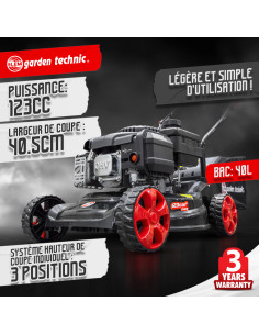 Tondeuse thermique poussée 123CC Elem Garden 2