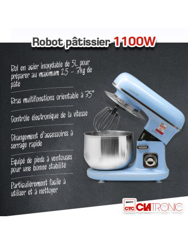 Robot pâtissier 1100W - Clatronic