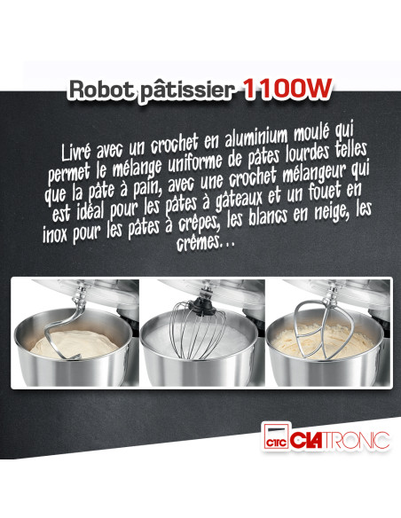 Robot pâtissier 1100W - Clatronic