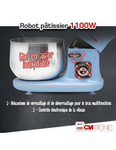 Robot pâtissier 1100W - Clatronic