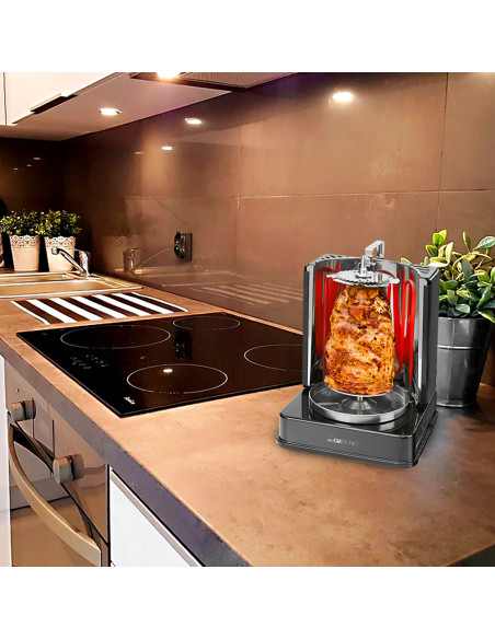 Grill vertical pour kebab et brochettes 1400W