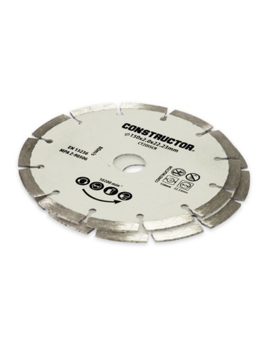 2 disques diamant pour rainureuse Constructor