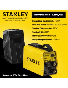 Poste à souder inverter max 130A 2