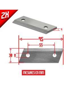Jeu de lames pour broyeur thermique Elem Garden 2