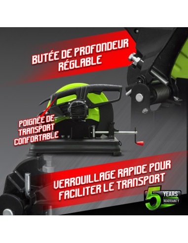 Tronçonneuse à métaux 2300W - Diamètre du disque 355mm -