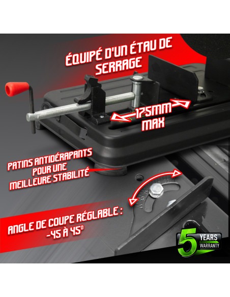 Tronçonneuse à métaux 2300W - Diamètre du disque 355mm -