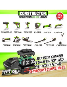 Scie circulaire max 20V + batterie 4Ah + chargeur - Lame 150mm 2