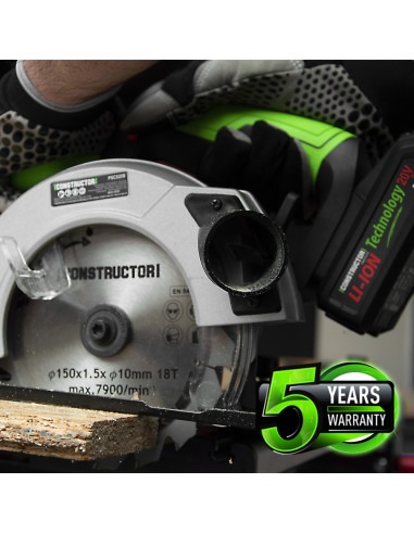Scie circulaire max 20V + batterie 4Ah + chargeur - Lame 150mm