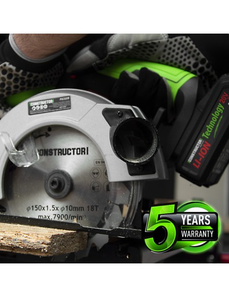 Scie circulaire max 20V + batterie 4Ah + chargeur - Lame 150mm