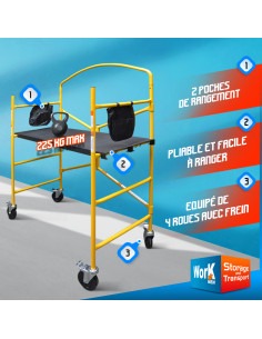 Échafaudage pliant en acier - Elem Technic 2