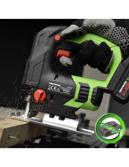 Scie sauteuse pendulaire max 20V avec batterie 4Ah et chargeur