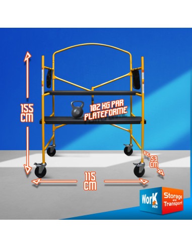 Échafaudage pliant en acier - Elem Technic