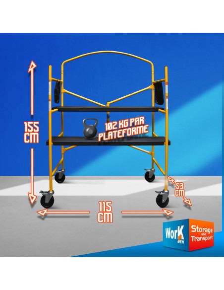 Échafaudage pliant en acier - Elem Technic