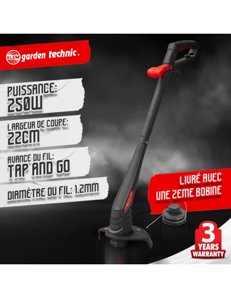 Tondeuse 1300W + coupe bordures 250W