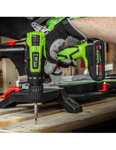 Perceuse visseuse 20V lithium-2 batteries - Chargeur rapide -