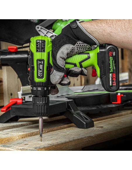 Perceuse visseuse 20V lithium-2 batteries - Chargeur rapide -