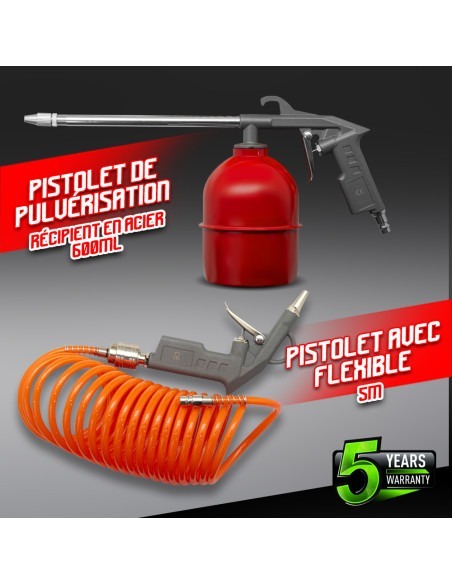 Kit d accessoires 5pcs pour compresseur - Construc