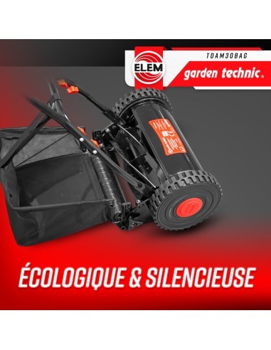 Tondeuse à main 30cm - Elem Garden Technic