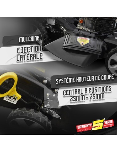 Tondeuse thermique tractée 170 CC - 51 CM