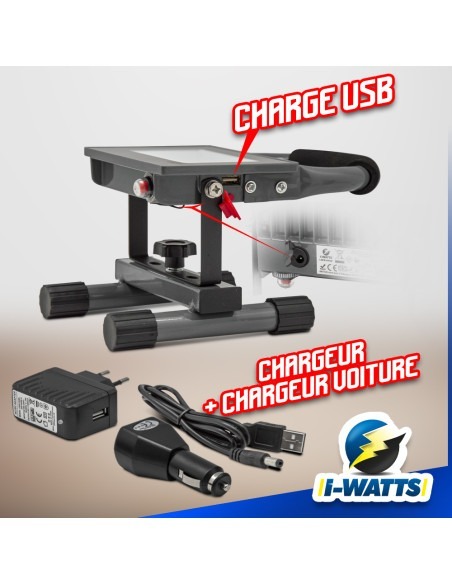 Projecteur led rechargeable 10W - I-Watts