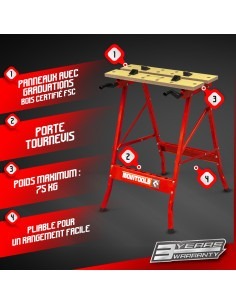 Etabli portable pliable - Movitools 2