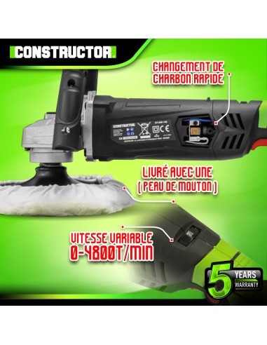 Polisseuse 1200W - 180mm - Constructor