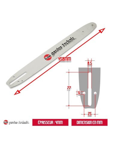 Guide pour tronçonneuse électrique Elem Garden