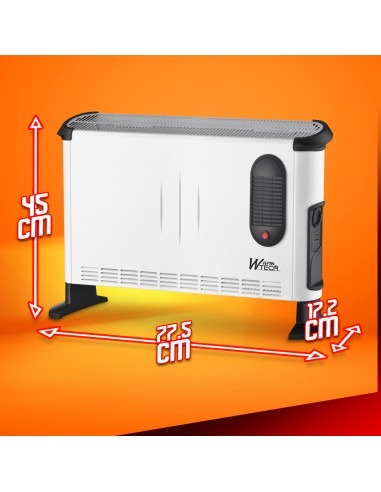 Convecteur électrique mobile 3000W avec soufflerie - 3