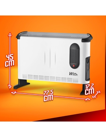 Convecteur électrique mobile 3000W avec soufflerie - 3