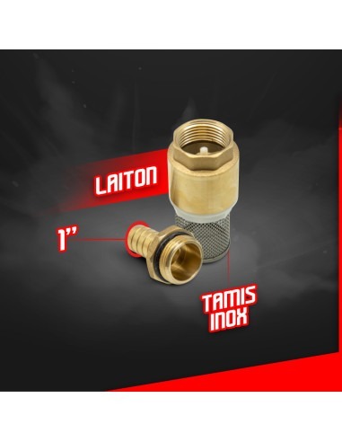 Clapet de pied - Crépine 1 Laiton - Master Pumps