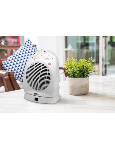 Radiateur soufflant 2000W oscillant avec thermostat - Warm Tech
