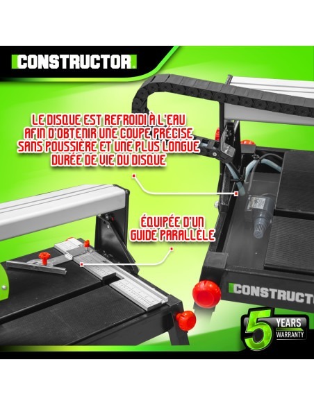 Coupe carrelages radial 800 W - 200mm - Longueur de coupe max