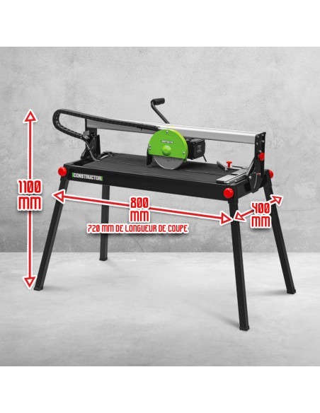 Coupe carrelages radial 800 W - 200mm - Longueur de coupe max