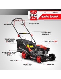 Tondeuse thermique autotractée 144.3cc - Largeur de coupe 46cm 2