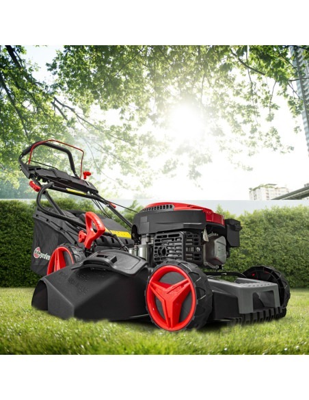 Tondeuse thermique autotractée 144.3cc - 46cm avec démarrage