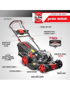 Tondeuse thermique tractée 161CC avec moteur Briggs and 2