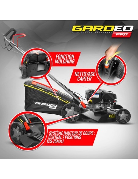 Tondeuse thermique tractée 161CC avec moteur Briggs and