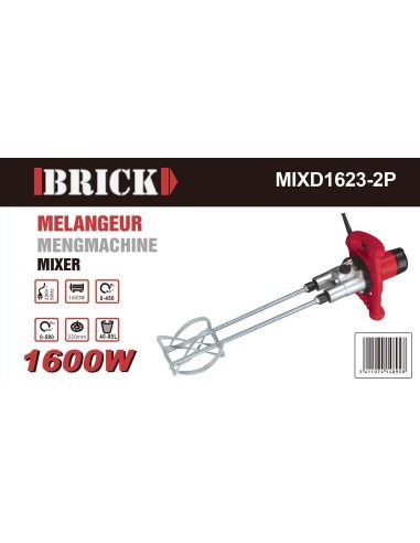 Mélangeur malaxeur électrique double 1600W - Brick