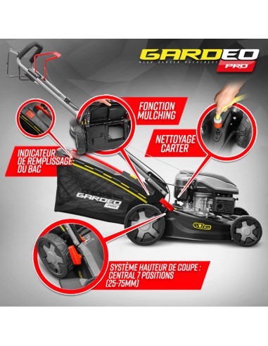 Tondeuse thermique autotractée 144.3cc - 46cm livrée avec 2