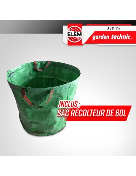 Aspirateur souffleur broyeur thermique 25.4CC - Elem Garden